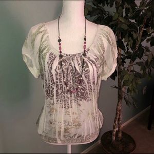 Maurice’s light & flirty blouse